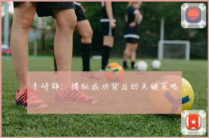 李峙锦：揭秘成功背后的关键策略
